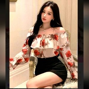 Floral Off-Shoulder Top